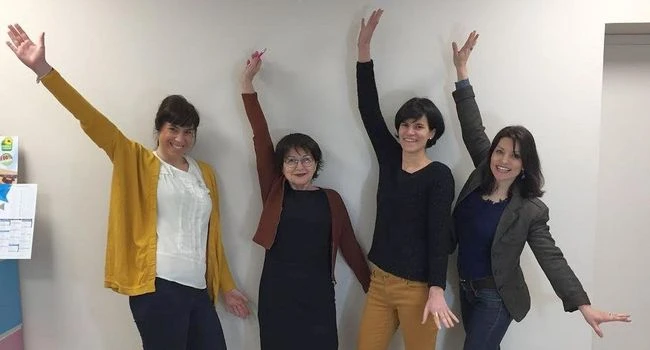 Sylvie Kieffer s'est entourée de trois salariées. / Photo PB