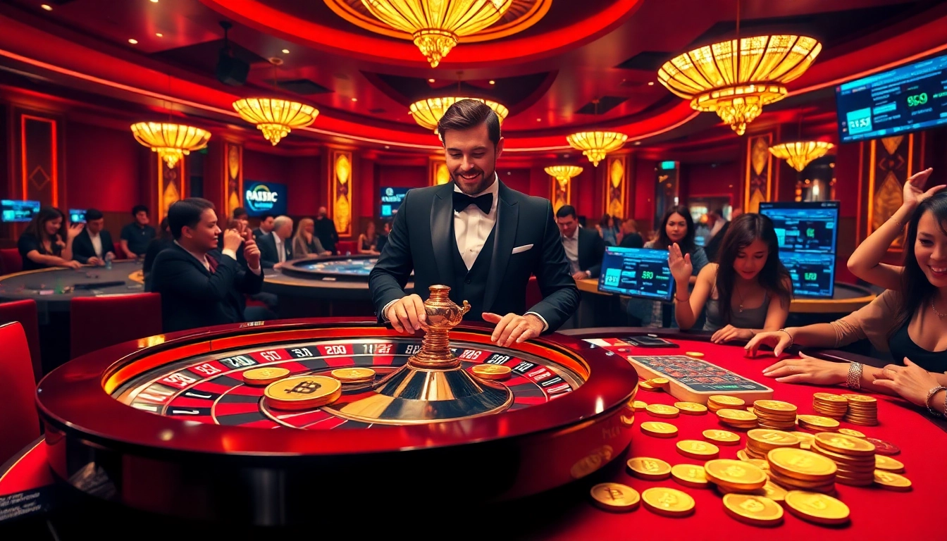 Exciting gaming action at a casino crypto sans kyc 2026 featuring roulette and Bitcoin elements.
