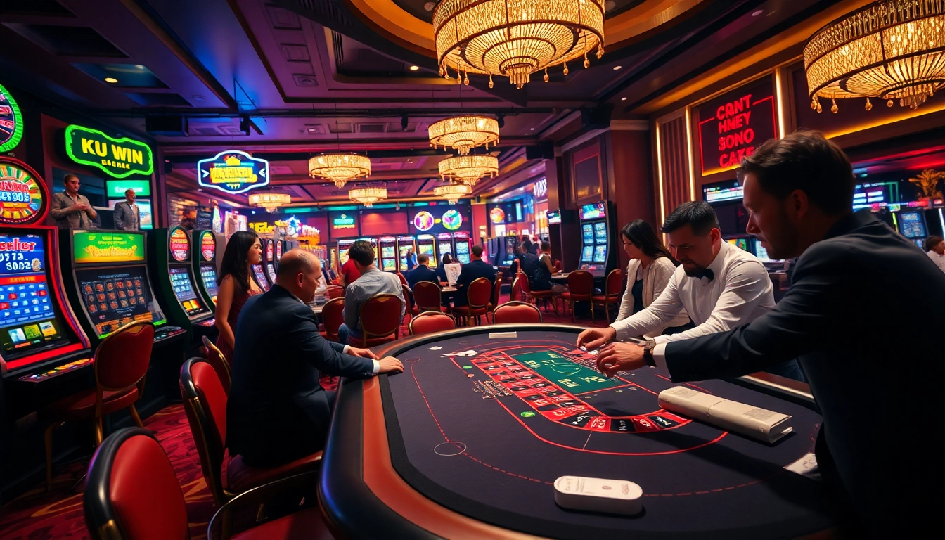 Experience the excitement of gambling with 'ku win' at luxurious casino tables.