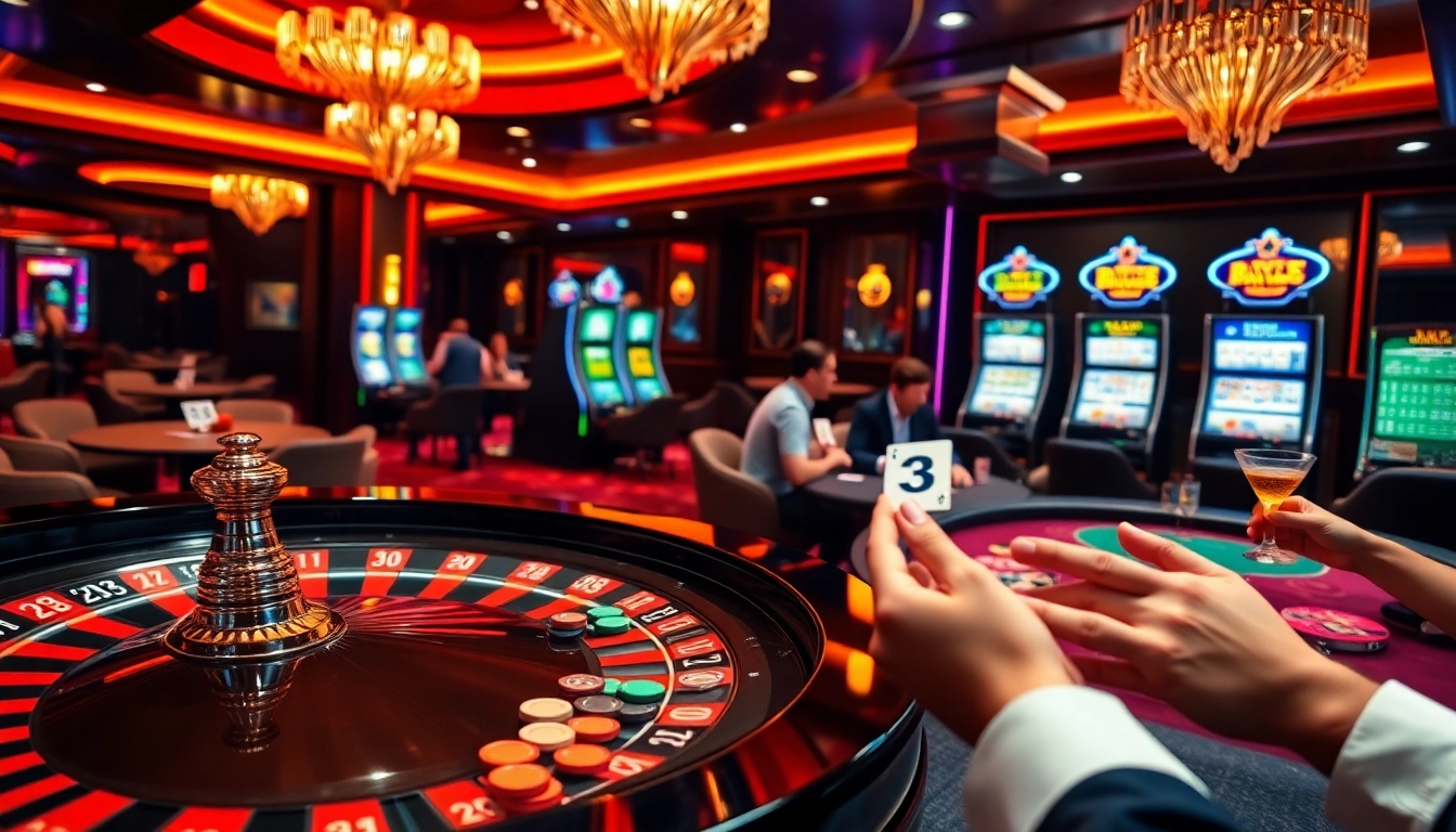 Experience the thrill of the Bk33 club with a vibrant casino atmosphere, complete with roulette and poker.