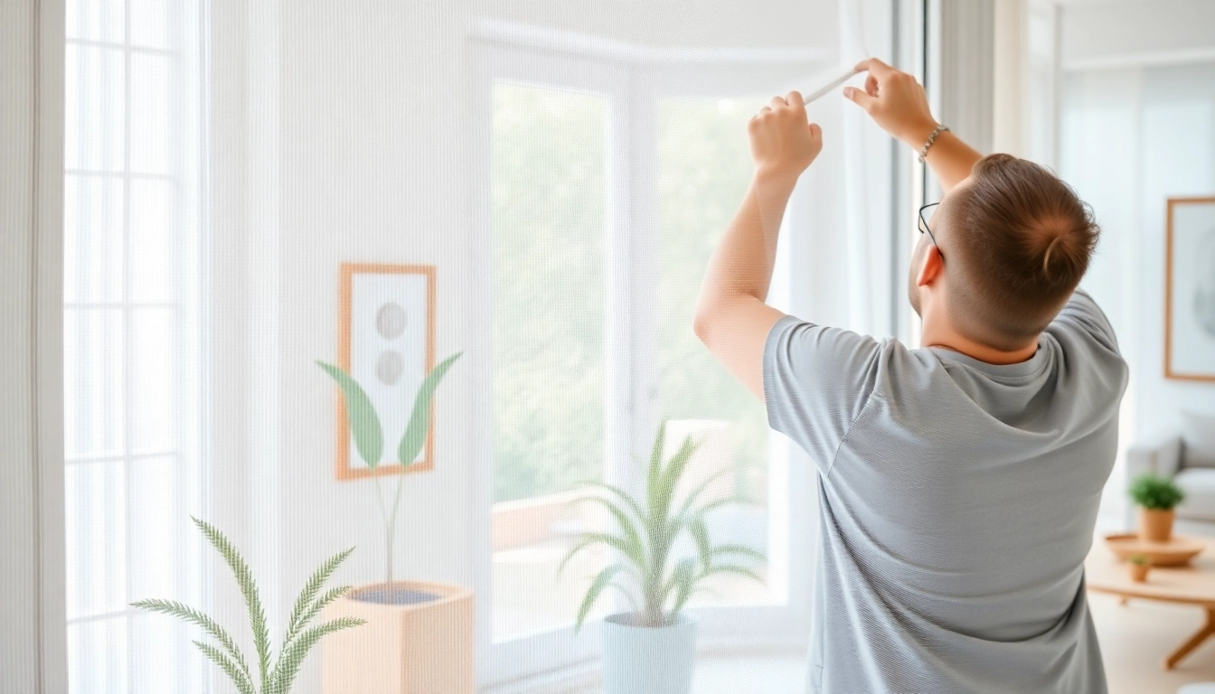 Installer une moustiquaire sur porte fenetre pour une protection efficace contre les insectes.