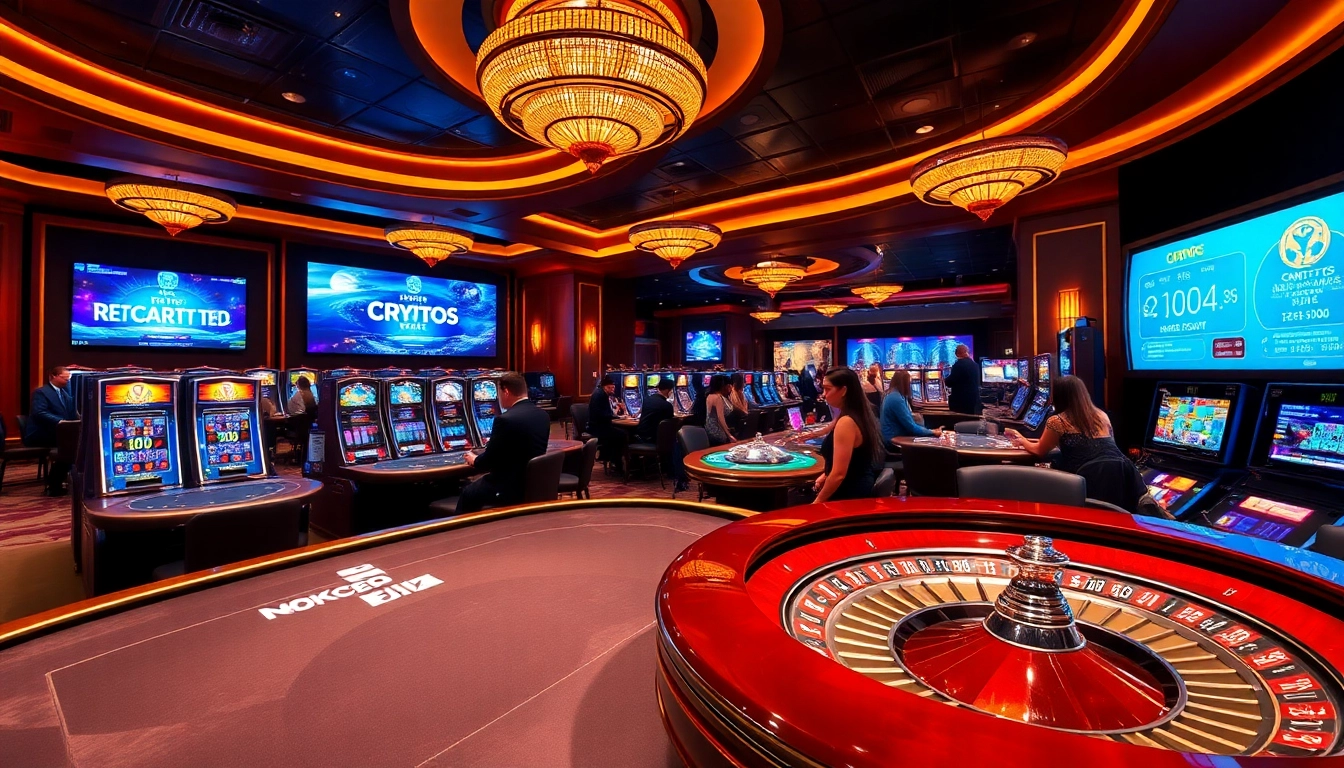 Expérience de jeu passionnante au meilleur casino crypto avec des tables dynamiques et des machines à sous animées.